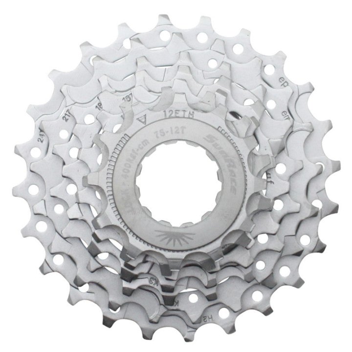 Cassette 7V. Sunrace R63 12-24 Route Pour Shimano-Sram Nickel (Livre En Boite) (12-13-14-16-18-21-24)