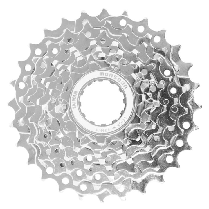 Cassette 8V. P2R 11-28 Pour Shimano-Sram VTT Argent (Vendu A L Unite) (11-12-14-16-18-21-24-28)