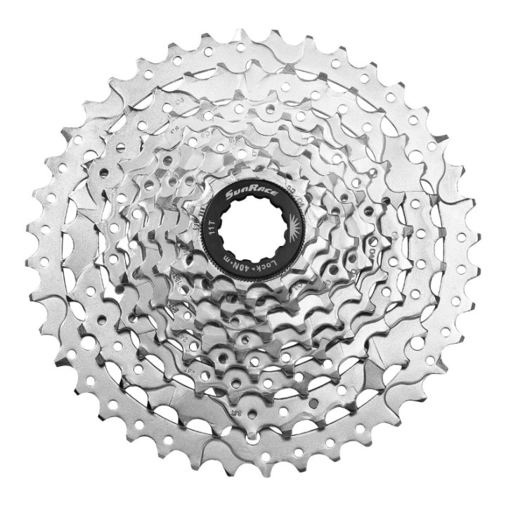 Cassette 9V. Sunrace M980 11-40 VTT Pour Shimano Nickel (Livre En Boite)