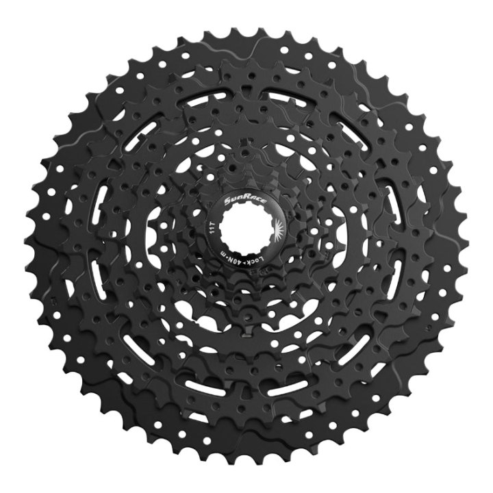 Cassette 9V. Sunrace M993 11-46 VTT Pour Shimano Noir (Livre En Boite) (11-13-15-18-22-28-34-40-46)