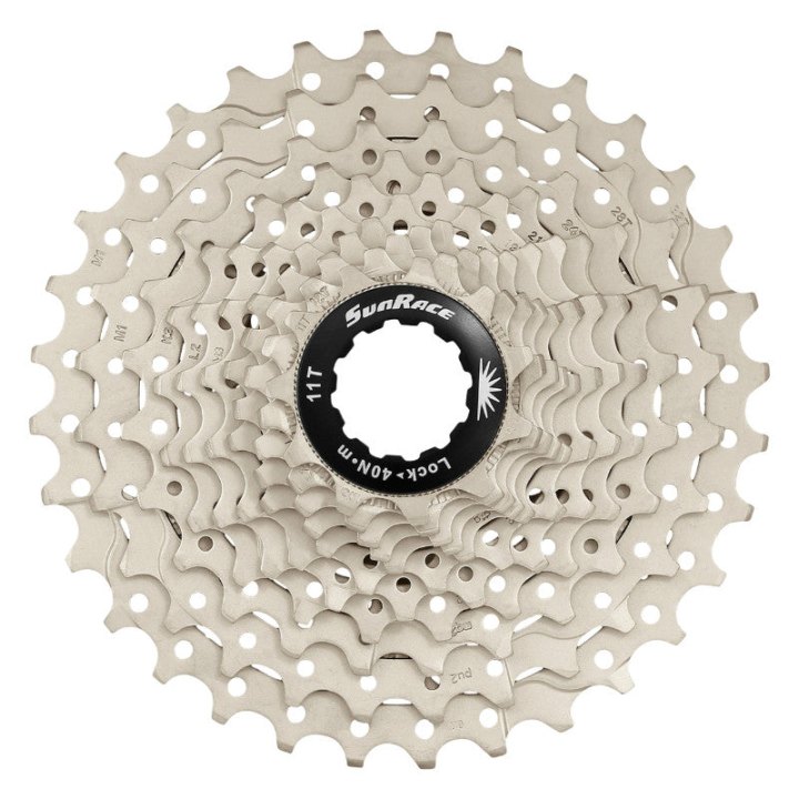 Cassette 9V. Sunrace R91 11-28 Route Pour Shimano Nickel (Livre En Boite) (11,12,13,14,16,18,21,24,28)