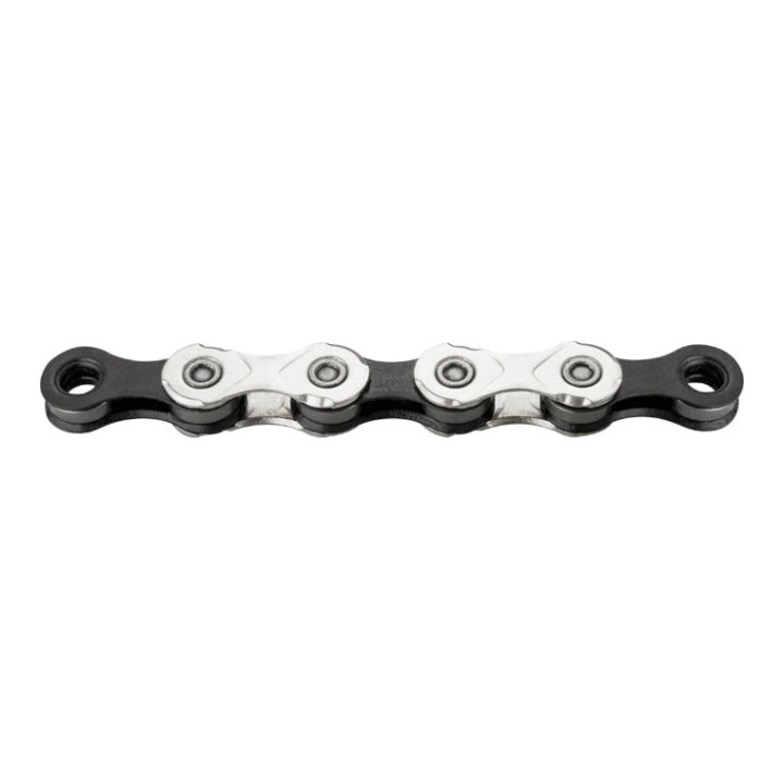 Chaîne Vélo 11V. Route-VTT Kmc Argent-Noir 114 Maillons Compatible Shimano-Sram (En Boite)