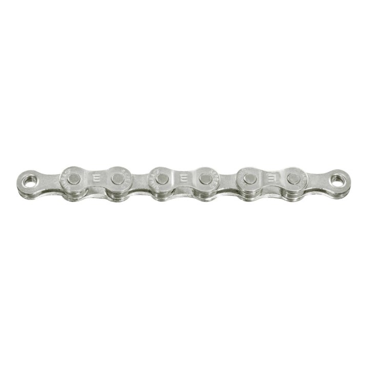 Chaîne Vélo VAE 7-8V. Sunrace Cnm8E Renforcée Argent 138 Maillons (Avec Attache Rapide Compatible Shimano Et Sram)