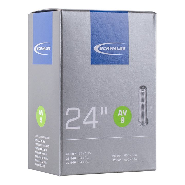 Chambre A Air Invalide 24 X 1 3-8 City 600 X 28-37 Schwalbe Valve Standard (Av9)