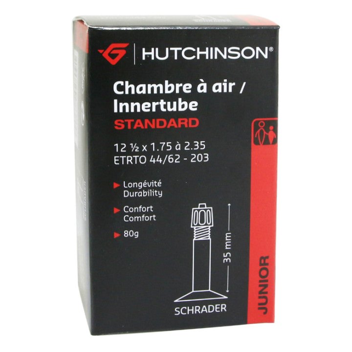 Chambre A Air Vélo 12 1-2 X 1.75 Hutchinson Valve Standard 35 mm 80G
