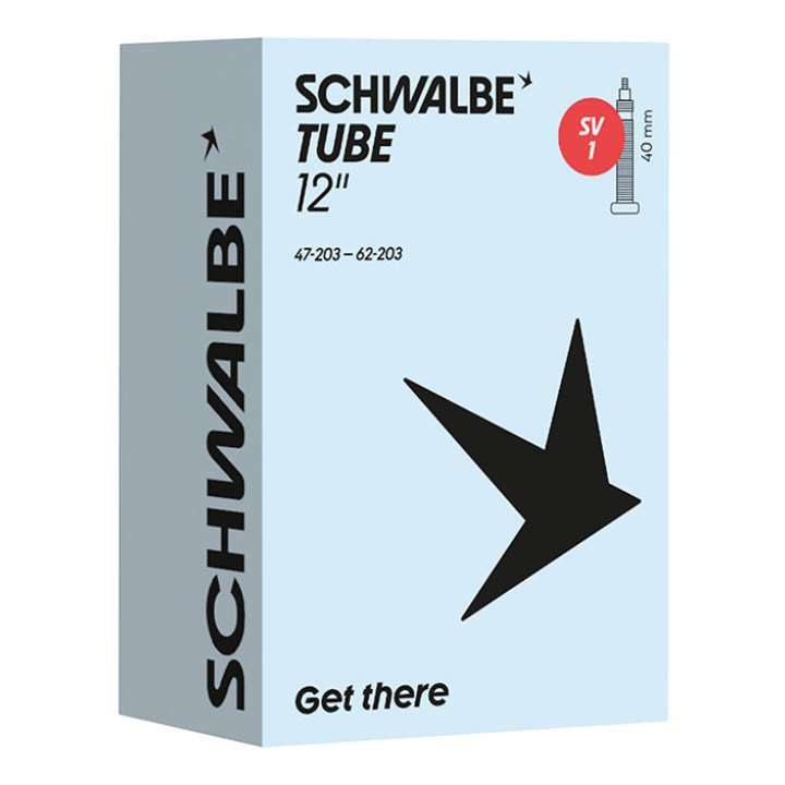 Chambre A Air Vélo 12 1-2 X 1.75-2 1-4 Schwalbe Valve Presta 40 mm (47-62X203) (Sv1)