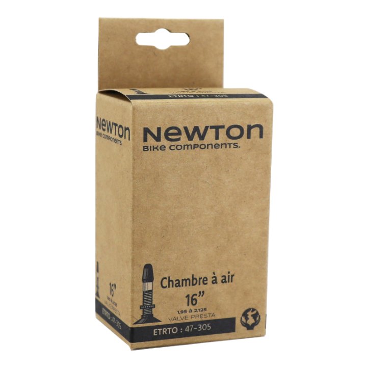 Chambre A Air Vélo 16 X 1.95-2.125 Newton Valve Presta