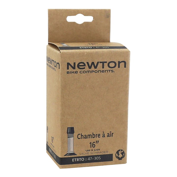 Chambre A Air Vélo 16 X 1.95-2.125 Newton Valve Standard 40 mm