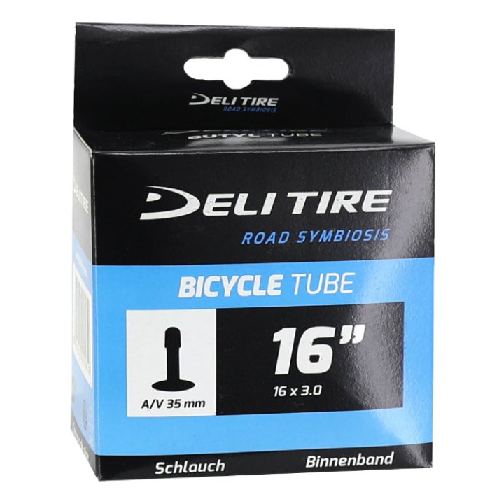 Chambre A Air Vélo 16 X 3.00 Deli Valve Standard (Compatible Fat Bike) (70-305)