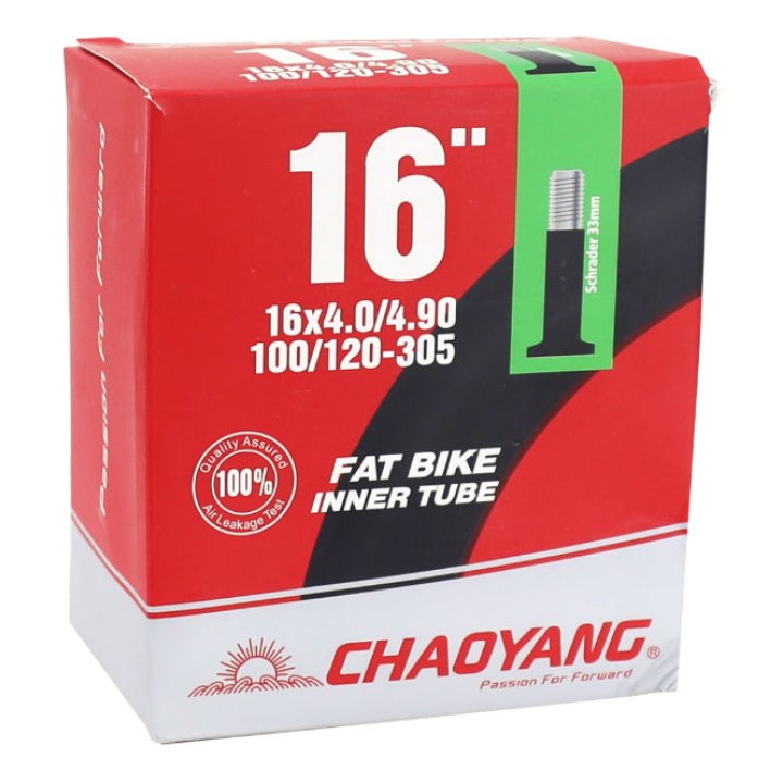 Chambre A Air Vélo 16 X 4.00-4.90 Chaoyang Valve Standard 33 mm