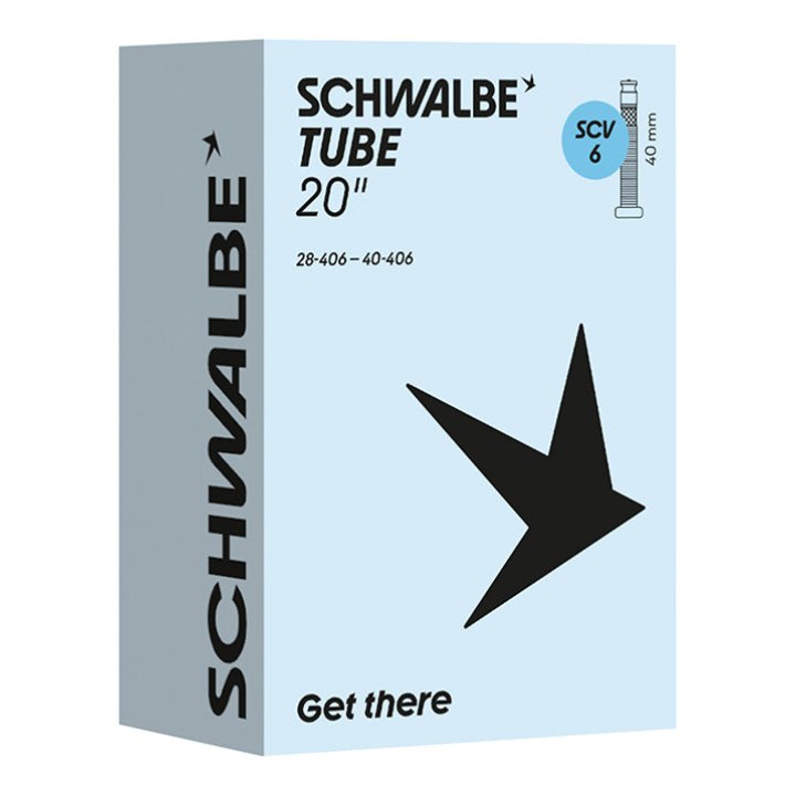 Chambre A Air Vélo 20 X 1.10-1.50 Schwalbe Clik Valve 40 mm (28-40X406) (Scv6)