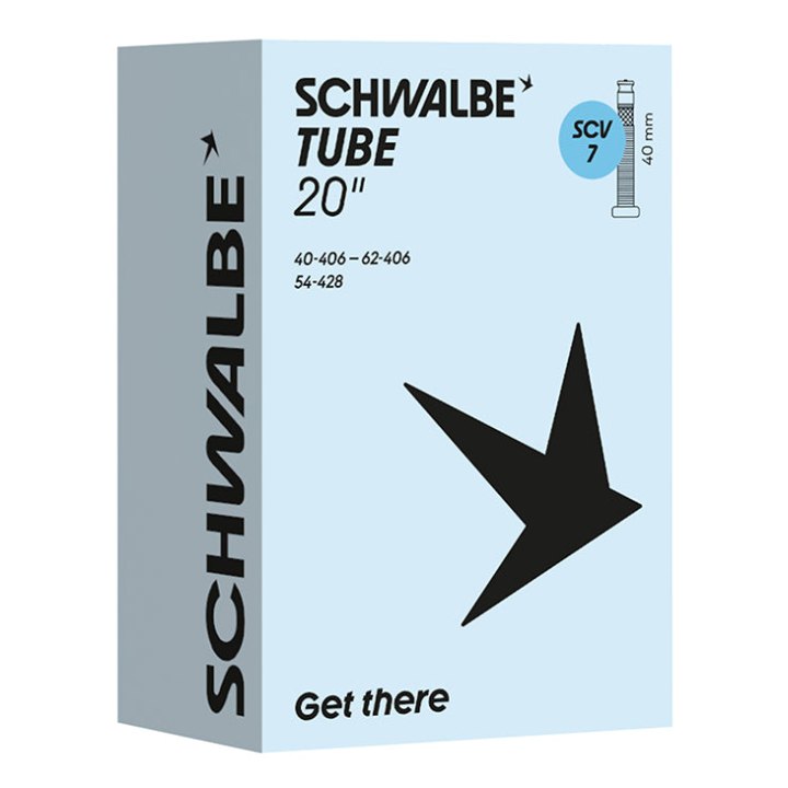 Chambre A Air Vélo 20 X 1.50-2.40 Schwalbe Clik Valve 40 mm (40-62X406) (Scv7)