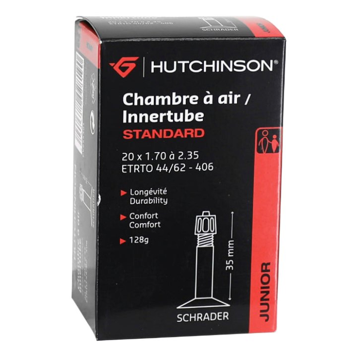 Chambre A Air Vélo 20 X 1.70-2.35 Hutchinson Valve Standard 40 mm