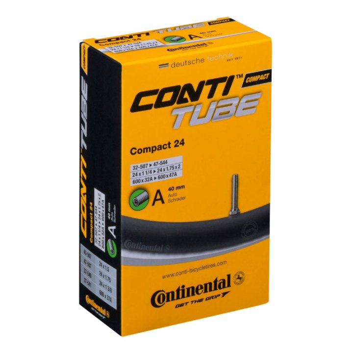 Chambre A Air Vélo 24 X 1.50-2.00 Continental Valve Standard 40 mm