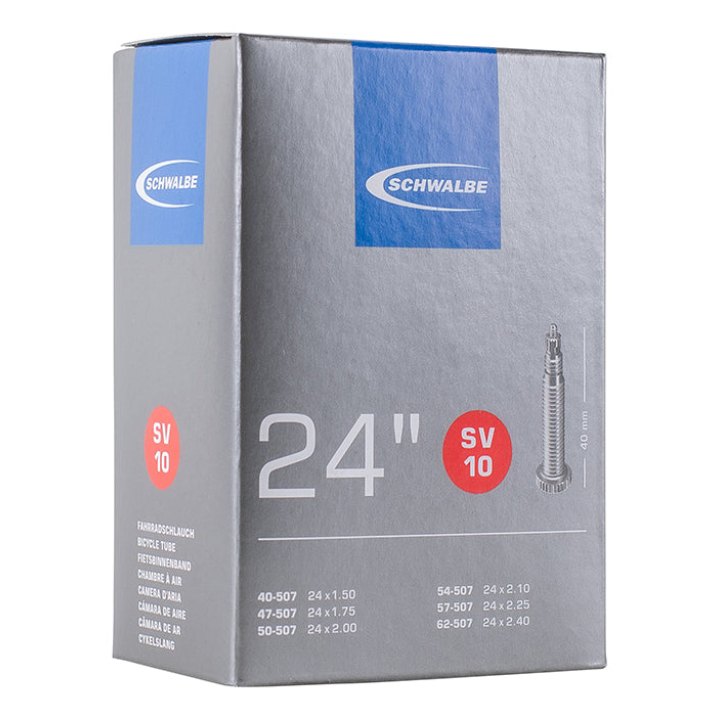 Chambre A Air Vélo 24 X 1.50-2.35 Schwalbe Valve Presta (Sv10)