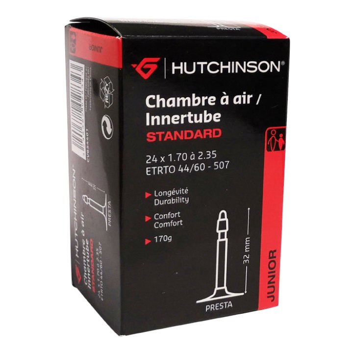 Chambre A Air Vélo 24 X 1.70-2.35 Hutchinson Valve Presta 40 mm