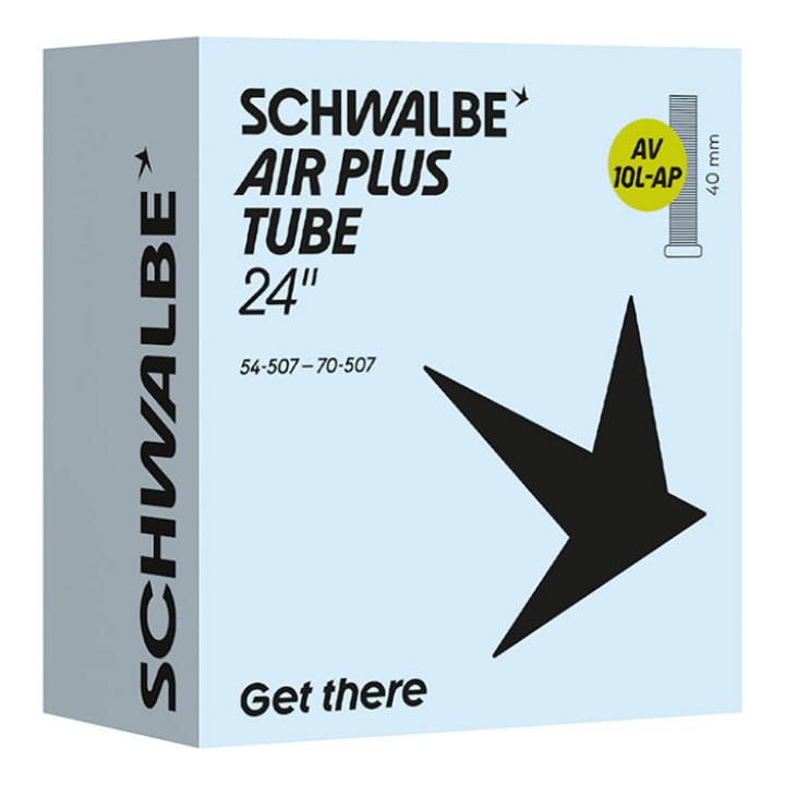 Chambre A Air Vélo 24 X 2.10-2.75 Fat Bike - Descente Schwalbe Valve Standard Tout Alu (54-70-507) (Av10D)