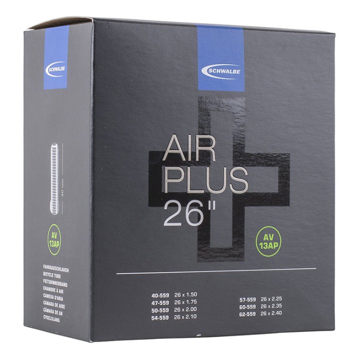 Chambre A Air Vélo 26 X 1.50-2.40 Schwalbe Air Plus Valve Standard 40 mm (Av13Ap)