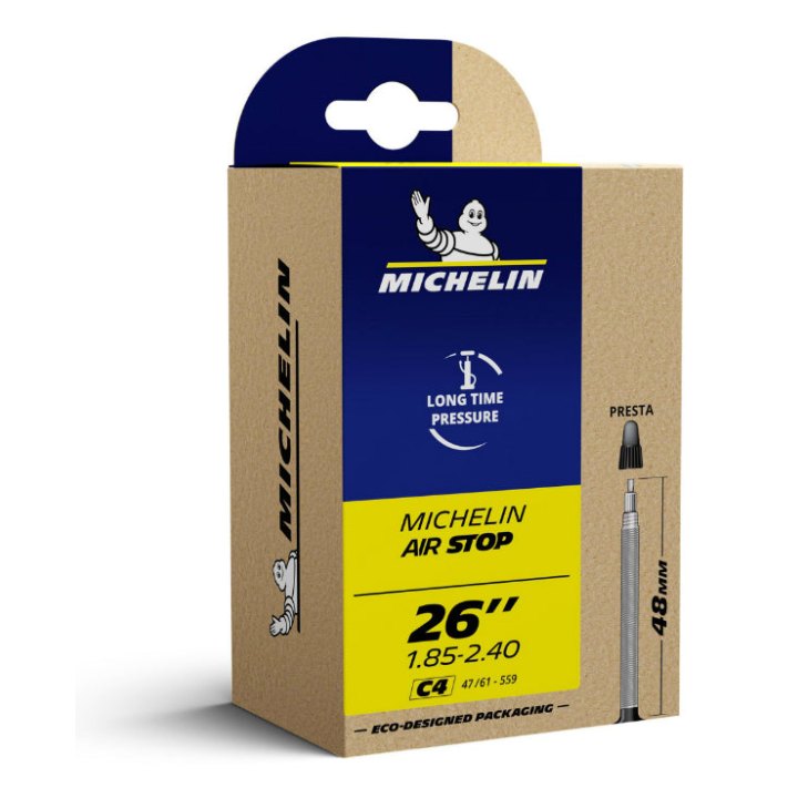 Chambre A Air Vélo 26 X 1.85-2.40 Michelin C4 Valve Presta 196G