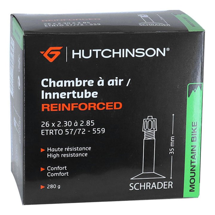 Chambre A Air Vélo 26 X 2.30-2.85 Hutchinson Reinforced Koloss Valve Standard 48 mm