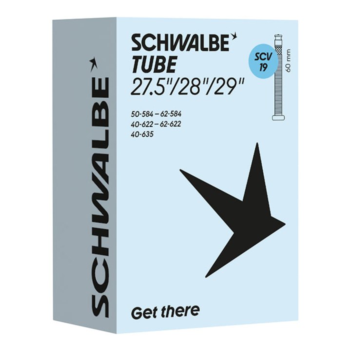 Chambre A Air Vélo 27,5-28-29 X 1.50-2.40 Schwalbe Clik Valve 60 mm (40-62X584-635) (Scv19)