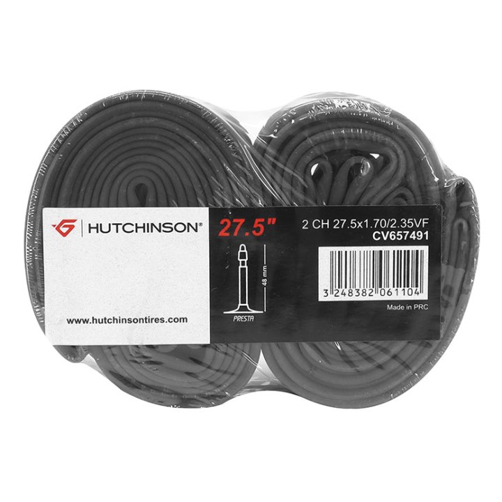 Chambre A Air Vélo 27.5 X 1.70-2.35 Hutchinson Valve Presta 48 mm (Vendu Par Lot De 2)