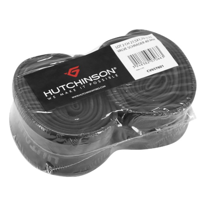 Chambre A Air Vélo 27.5 X 1.70-2.35 Hutchinson Valve Standard 40 mm (Vendu Par Lot De 2)