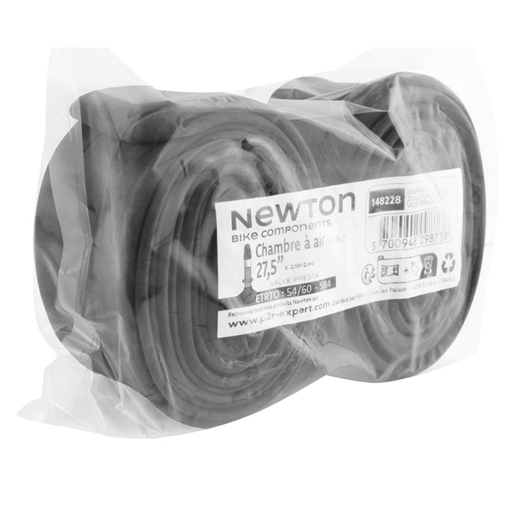 Chambre A Air Vélo 27.5 X 2.10-2.40 Newton Valve Presta (Lot De 2)