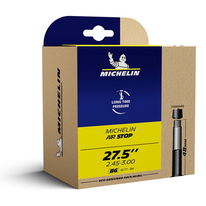 Chambre A Air Vélo 27.5 X 2.40-3.00 Michelin B6 Valve Standard 34 mm(60-77X584) (Offre Spéciale)