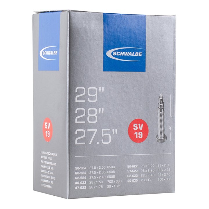 Chambre A Air Vélo 29 X 1.75-2.40 Et 700 X 38-60 Schwalbe Valve Presta Obus Demontable 40 mm Tout Alu (Sv19)