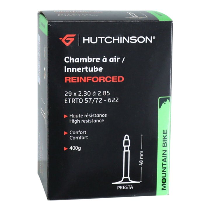 Chambre A Air Vélo 29 X 2.30-3.00 Hutchinson Reinforced Koloss Valve Presta