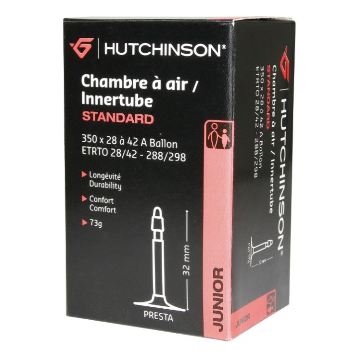 Chambre A Air Vélo 350 X 28-42A Hutchinson Valve Presta 32 mm 73G