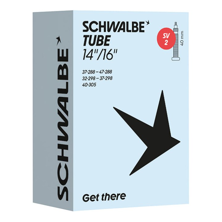 Chambre A Air Vélo 350 X 35A - 14" Schwalbe Valve Presta Tout Alu (37-288 À 40-305) (Sv2)