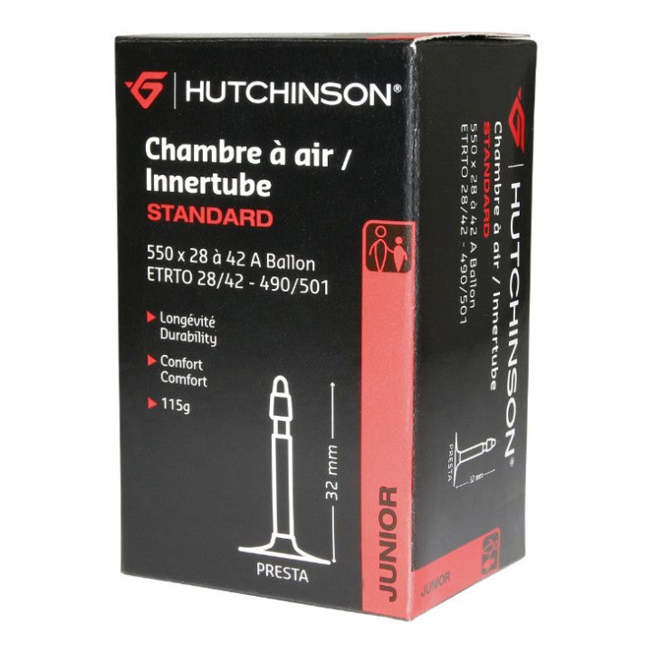 Chambre A Air Vélo 550 X 28-42A Hutchinson Valve Presta 32 mm 115G