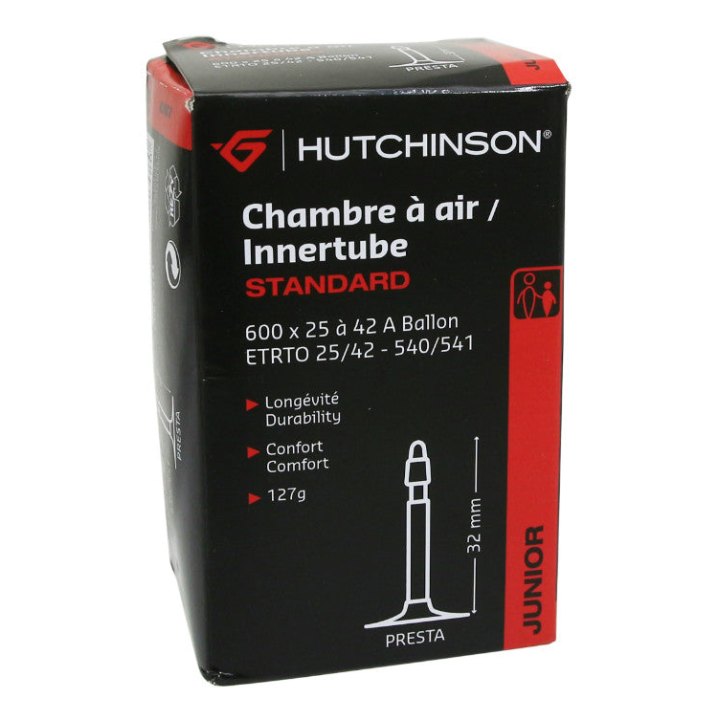 Chambre A Air Vélo 600 X 25-42A Hutchinson Valve Presta 32 mm 127G