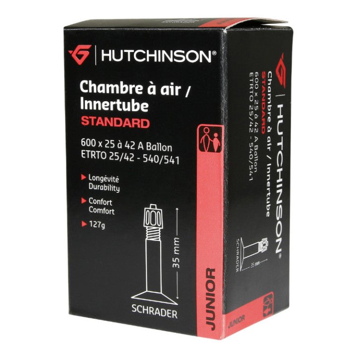 Chambre A Air Vélo 600 X 28-42A Hutchinson Valve Standard 35 mm 127G