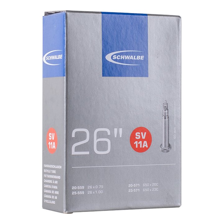 Chambre A Air Vélo 650 X 20-25 Schwalbe Valve Presta Obus Demontable Tout Alu (Sv11)