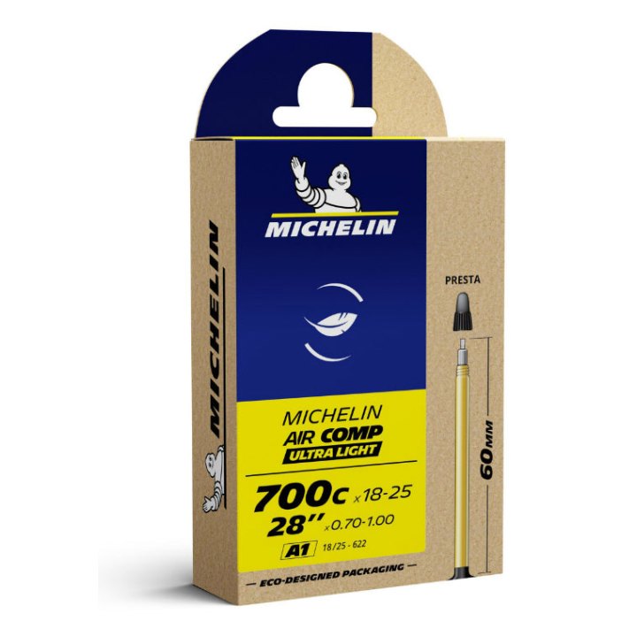 Chambre A Air Vélo 700 X 18-25 Michelin A1 Valve Presta 60 mm