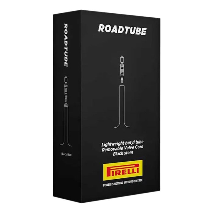 Chambre A Air Vélo 700 X 23-30 Pirelli Roadtube Valve Presta Noir 80 mm (Obus Demontable)