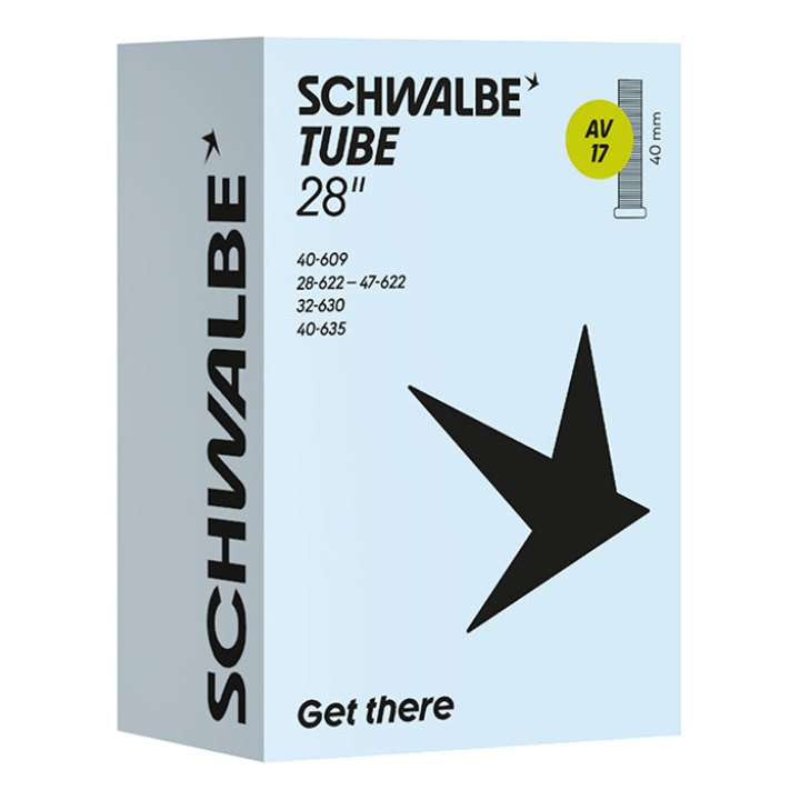 Chambre A Air Vélo 700 X 28-45 Schwalbe Valve Standard Tout Alu (Av17)