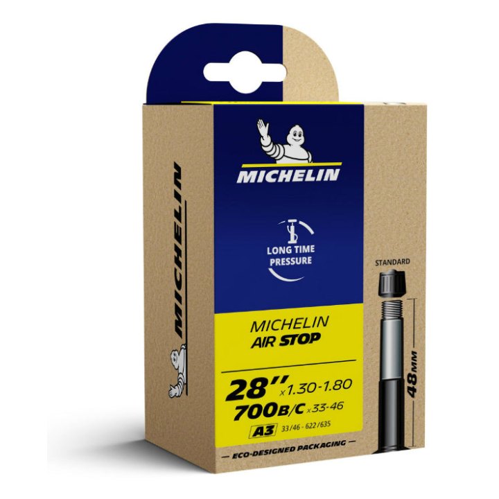 Chambre A Air Vélo 700 X 33-46 Michelin A3 Valve Standard 48 mm