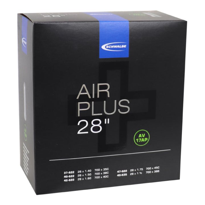 Chambre A Air Vélo 700 X 35-45 Schwalbe Air Plus Renforcé Valve Alu Standard (Av17Ap)