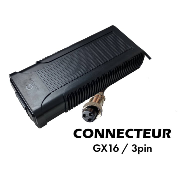 Chargeur 52V - - 58.8V / 3A (connecteur GX16 - 3p)