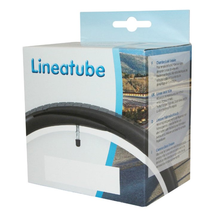 Chambre A Air Vélo Pour VAE-E-Bike 24-29 X 2.10 À 3.00 Lineaire Valve Standard Tout Alu (Permet De Monter La Chambre A Air Sans Demonter La Roue) -Linea-