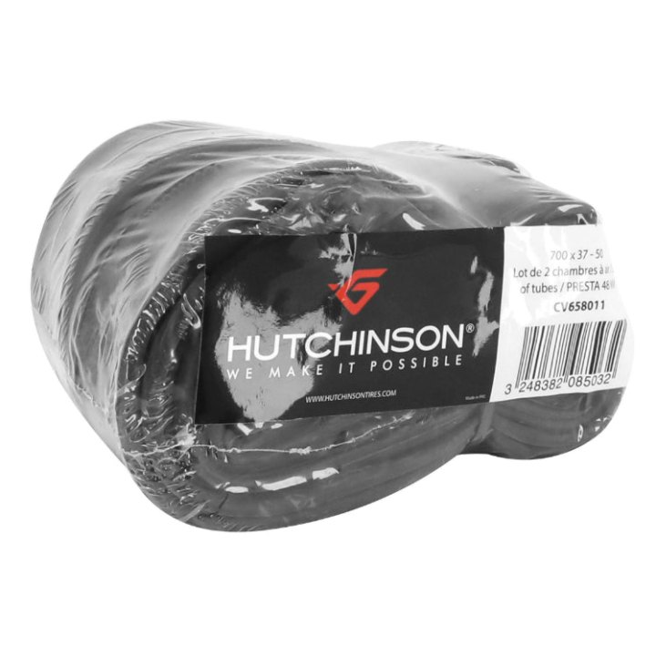 Chambre A Air Vélo 700 X 37-50 Hutchinson Valve Presta 48 mm (Vendu Par Lot De 2)