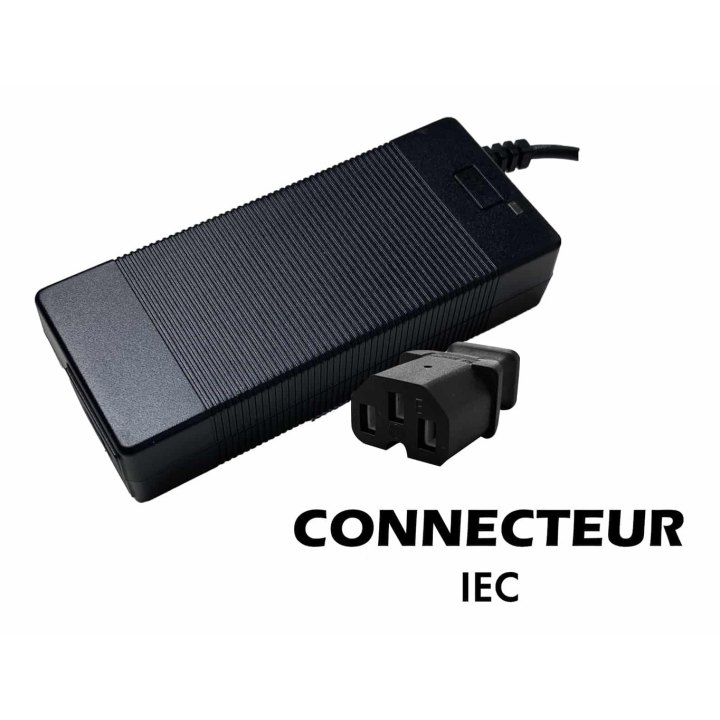 Chargeur 60V ➡️ 67.2V / 2A Prise IEC Citycoco