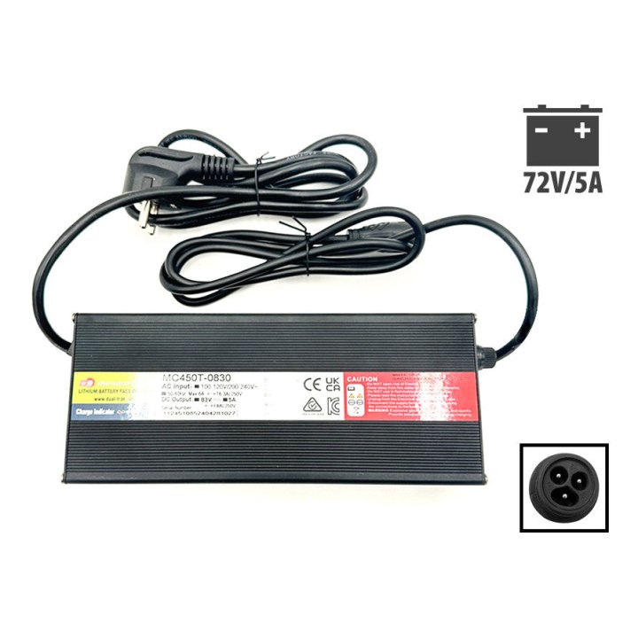 Chargeur rapide Dualtron 72V 5A prise LP-16