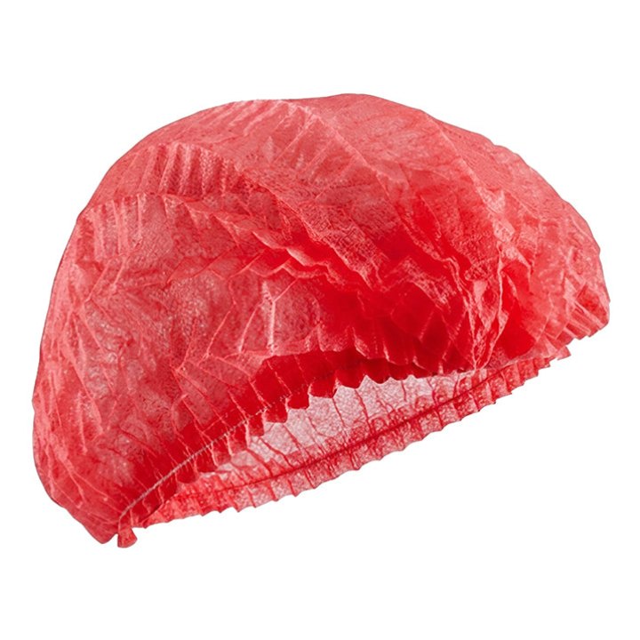 Charlotte-Sous Casque Taille Unique Pour Une Meilleure Hygiene (Livre Par 100) - Ideal Pour Les Loueurs De Vélo Donc De Casque -Rouge-