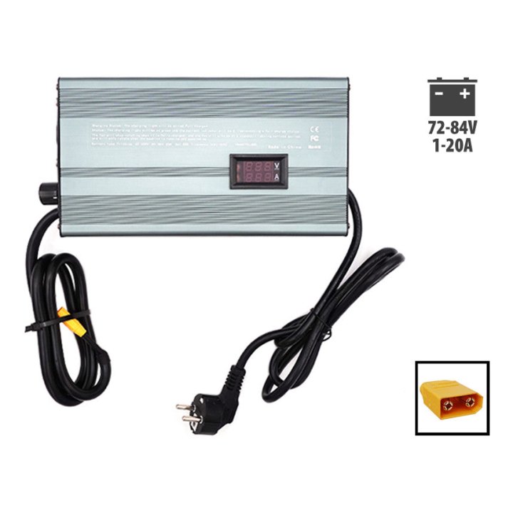 Chargeur 72v-84V Reglable 1-20 A Prise XT90