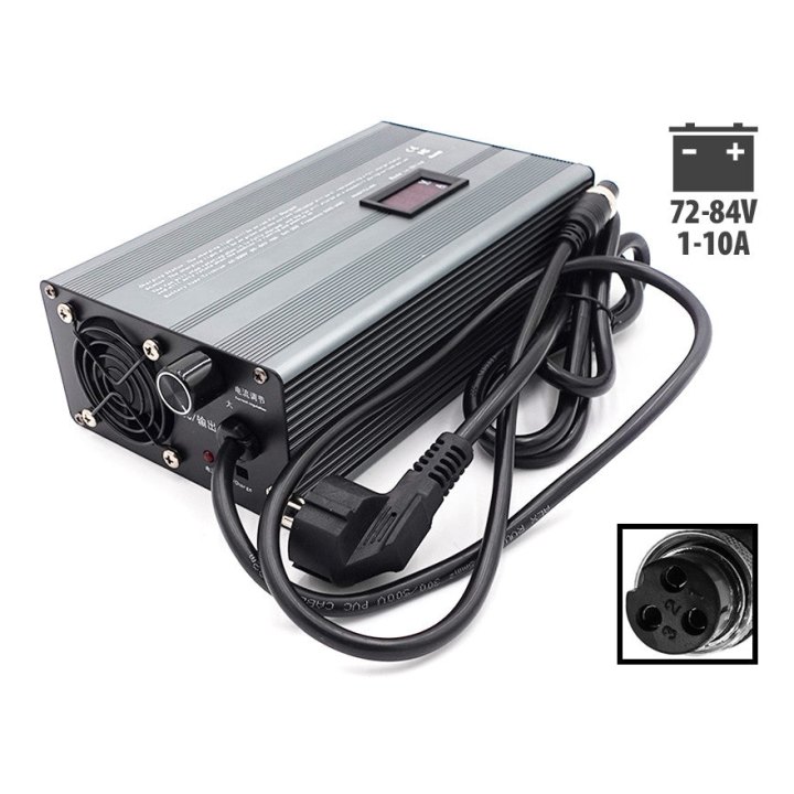 Chargeur rapide 72V - - 84V 1 - 10A GX16 - 3P